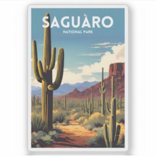 Adesivo Poster de viagens tradicional do Parque Nacional d