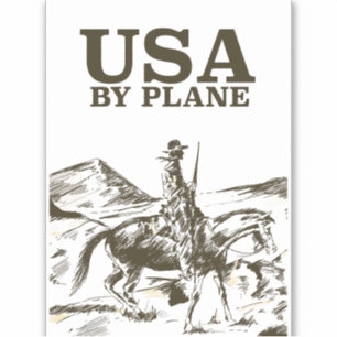 Adesivo POSTER DE VIAGENS USA Cowboy
