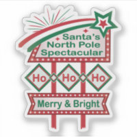 Pôster Retro do Papai Noel – Ho Ho Ho Alegre & Bri