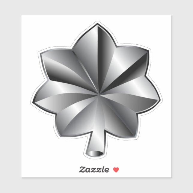 Adesivo posto militar dos EUA - Tenente-Coronel (Folha)