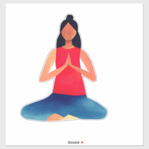 Adesivo Postura de Yoga