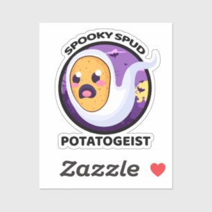 Adesivo Potatogista Spooky Spud Potato - Halloween Cute