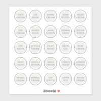 Pote cosmético branco de 1,14" personalizável crem