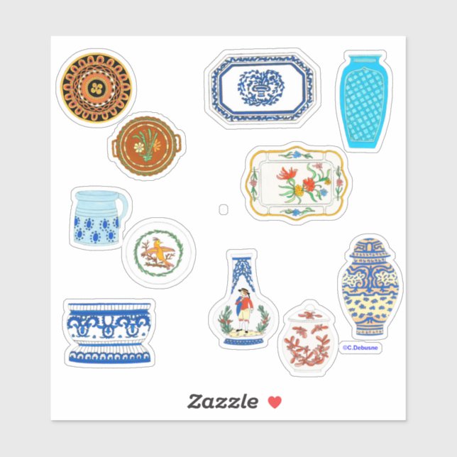 Adesivo Poteries et faïences (Folha)