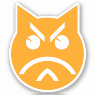 Adesivo Pouting Emoji Cat