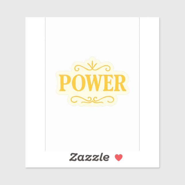 Adesivo Power - FaithFuel Dourado Luxe Sticker para Espiri (Folha)