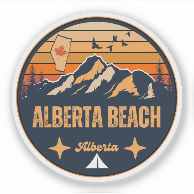 Adesivo Praia de Alberta, Alberta (Frente)