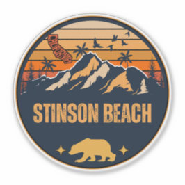 Adesivo Praia de Stinson, Califórnia