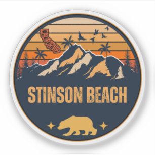 Adesivo Praia de Stinson, Califórnia