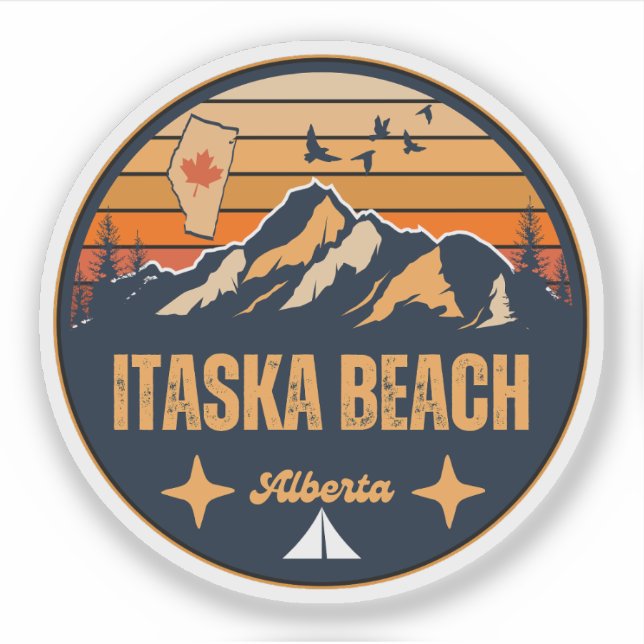 Adesivo Praia Itaska, Alberta (Frente)