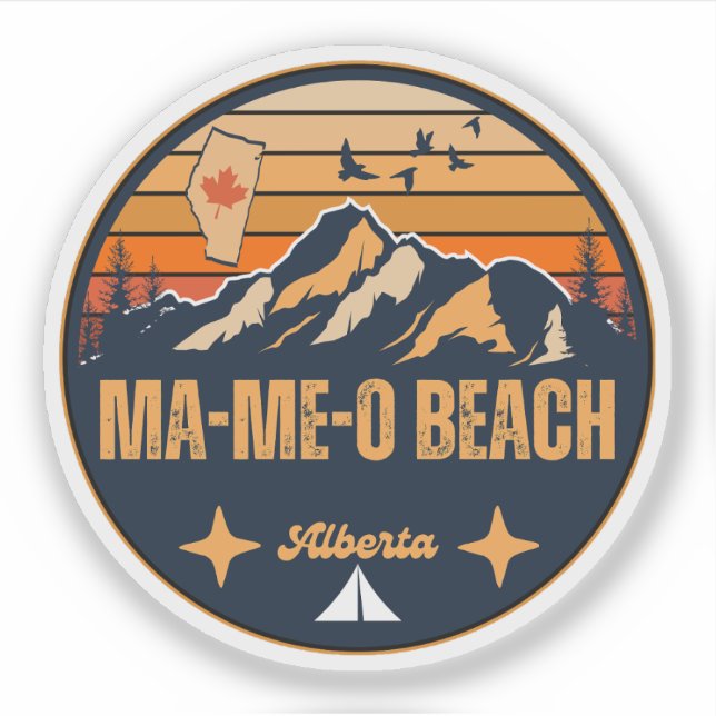 Adesivo Praia Ma-Me-O, Alberta (Frente)