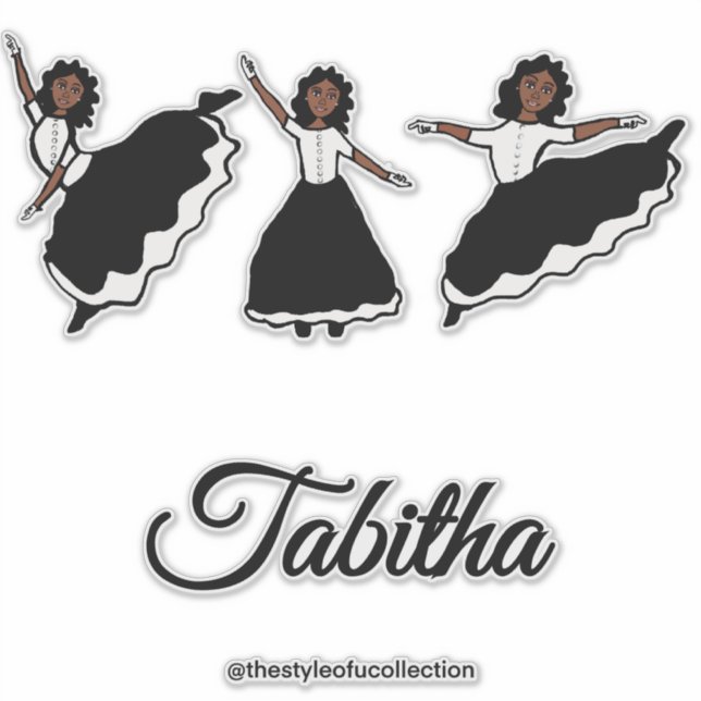 Adesivo Praise Dancer BW #1 Sticker (Frente)