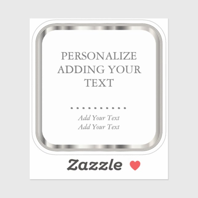 Adesivo Prata Metálica - Vinheta De Corte (Folha)