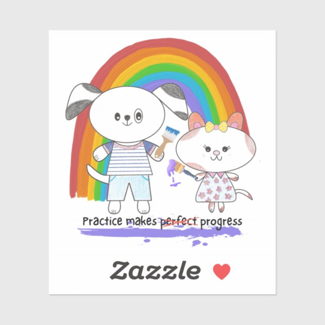 Adesivo Prática de gatinhos e cachorros Kawaii avança (Folha)