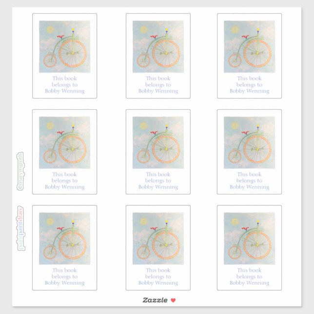 Adesivo prato de Bike Circus (Folha)