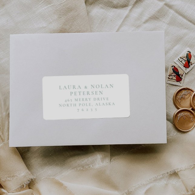 Adesivo Pre-addressed Wedding Guest Mailing Label Stickers (Criador carregado)