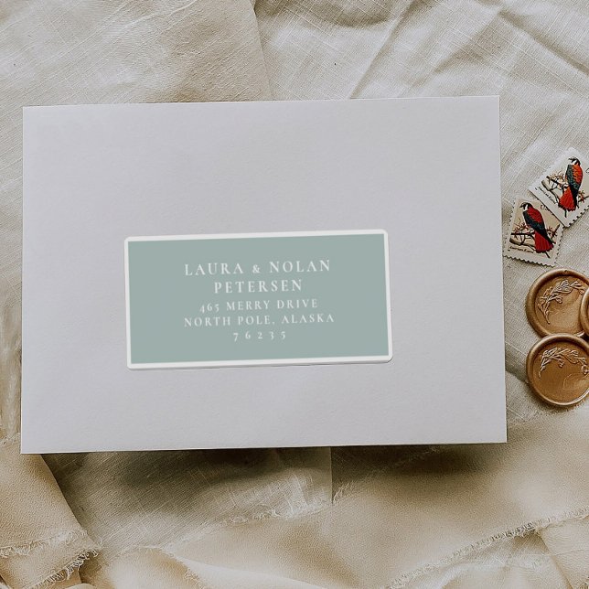 Adesivo Pre-addressed Wedding Guest Mailing Label Stickers (Criador carregado)