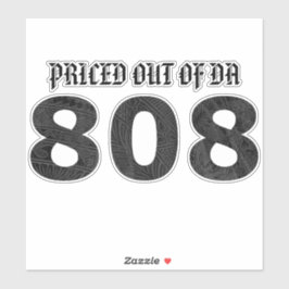 Adesivo PREÇADO DE DA 808 Cinza Negra Tibal