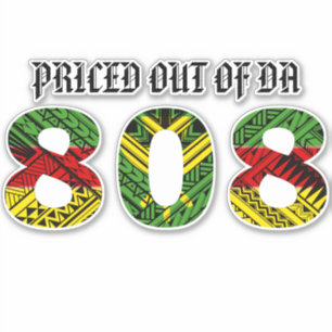 Adesivo PREÇADO DE DA 808 Kakau Kanaka Maoli