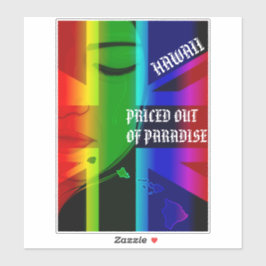 Adesivo PREÇOS FORA DO PARADISE CRYING WAHINE HIFlagIsland