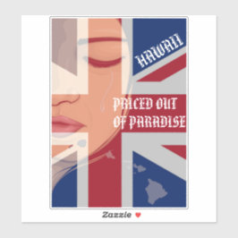 Adesivo PREÇOS FORA DO PARAÍSO QUE CHORA HIIslandsFlag