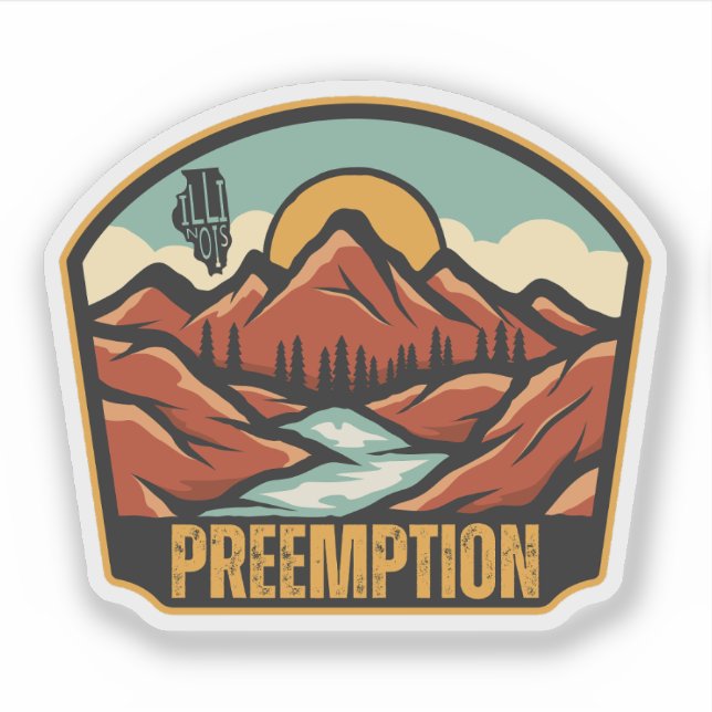 Adesivo Preemption, Illinois  (Frente)