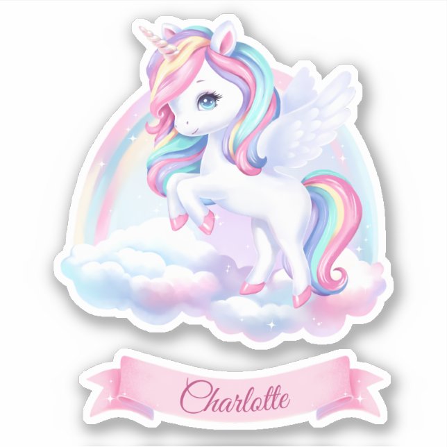 Adesivo Prendam-se a uma festa de aniversário mágica. (Frente)