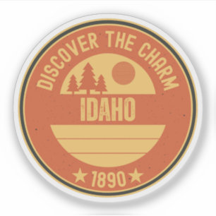Adesivo Presente da Paisagem Cênica do Gem State Idaho