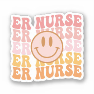 Adesivo Presente de Apreciação de Enfermeiro de Emergência