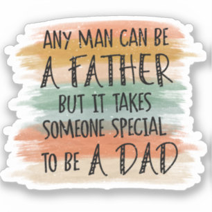 Adesivo Presente de Dia de os pais Stepdad Pai especial