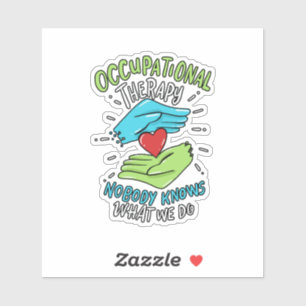 Adesivo Presente de Enfermeira Terapêutica Ocupacional