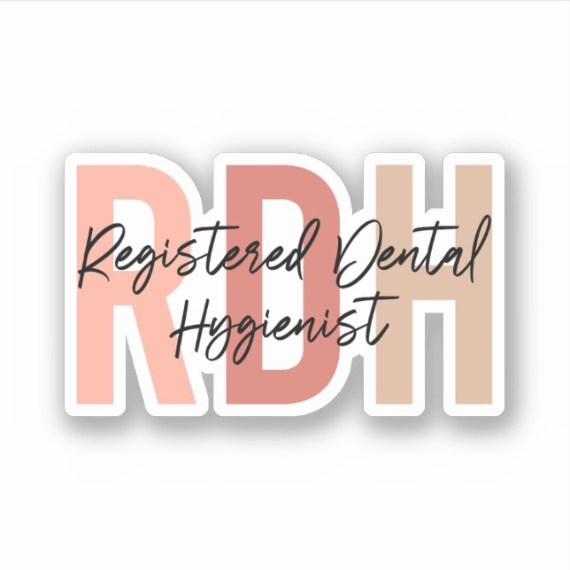 Adesivo Presente de Higienista Dental Registrado, Higiene  (Frente)