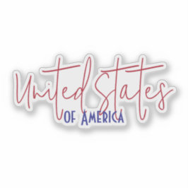 Adesivo Presente de Lembrança de Viagem dos Estados Unidos