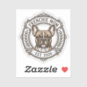 Adesivo Presente de Mãe de Frenchie 2026 French Bulldog Ca
