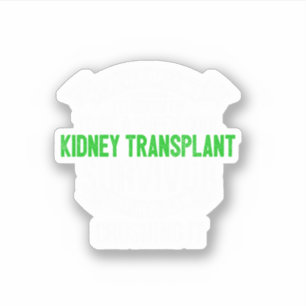 Adesivo Presente de Sobrevivente de Transplante Renal Supe