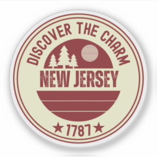 Adesivo Presente do Garden State NJ - Nova Jersey