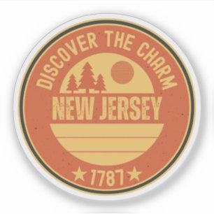 Adesivo Presente do Garden State NJ - Nova Jersey