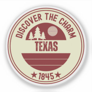 Adesivo Presente do Texas Lone Star State - Charme do Sul