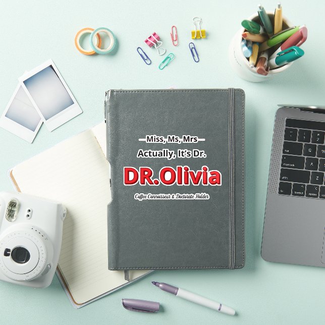 Adesivo Presente Engraçado de Doutorado para Mãe PHD (Capa para iPad)