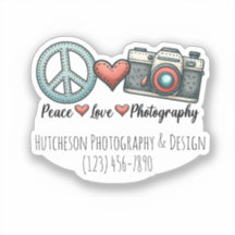 Presente para a câmera fotográfica Peace Love