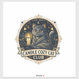 Adesivo Presente para Pai de Gato Candle Cozy - Candle Coz