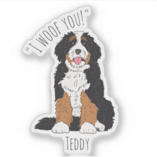Adesivo Presente Personalizado de Mãe de Cachorro Bernedoo