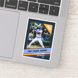 Adesivo Presente Personalizado para Jogador de Beisebol Az