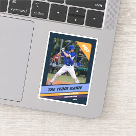 Adesivo Presente Personalizado para Jogador de Beisebol Az