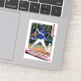Adesivo Presente Personalizado para Jogador de Beisebol em