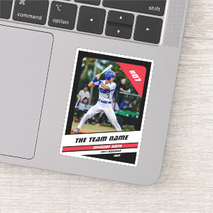 Adesivo Presente Personalizado para Jogador de Beisebol Pr