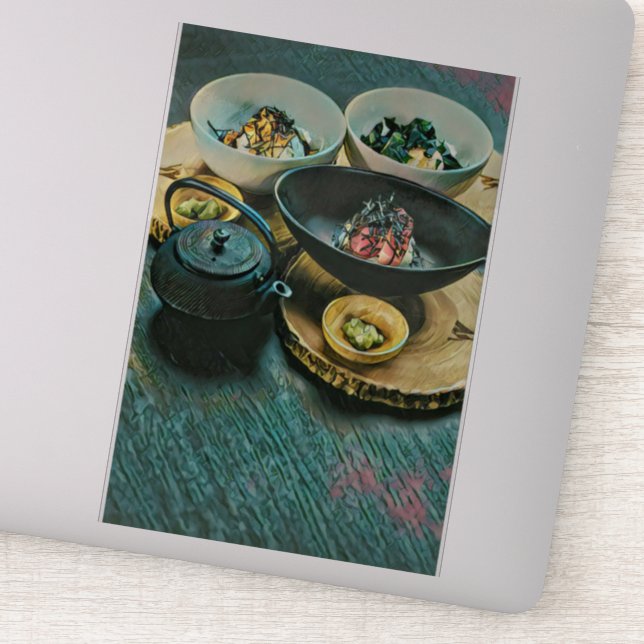 Adesivo Presente Vintage Sushi (Detalhe)