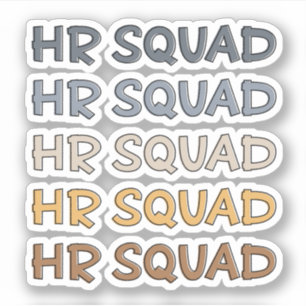 Adesivo Presentes da Equipe de Recursos Humanos no Esquadr