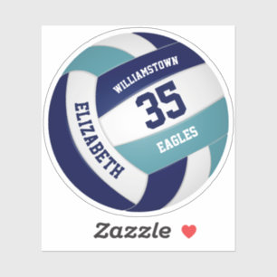 Adesivo Presentes da equipe de vôlei de marinho azul