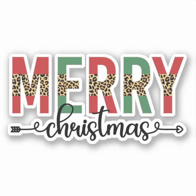 Adesivo Presentes de Celebração da Família Feliz de Natal (Frente)